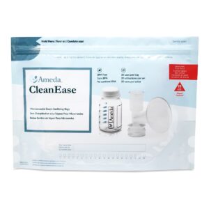 CleanEase Sacs de désinfection à vapeur pour micro-ondes