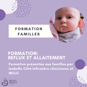 Formation : Reflux et allaitement
